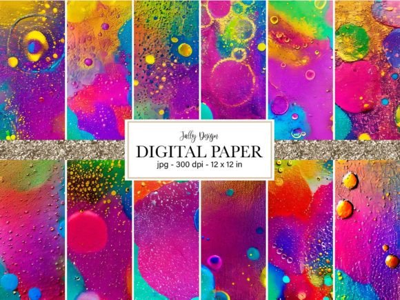 Download Colorful Abstract Textures Digital Paper - Abstract textures Collection