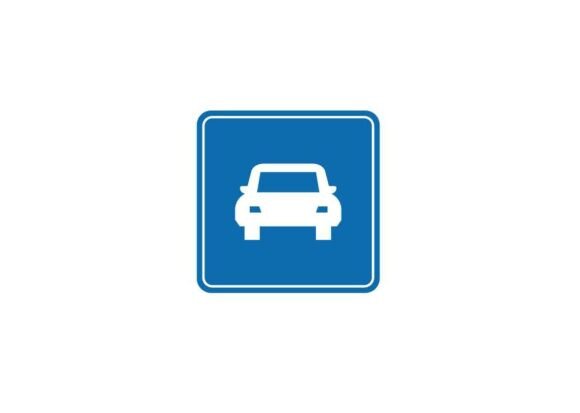 Download Begin of Expressway Road Sign - Premium Resources