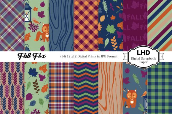 Download Fall Fox Autumn Digital Papers - Premium Resources