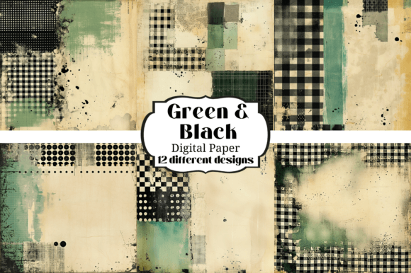 Download Black &amp; Green Abstract Textures Papers - Abstract textures Collection