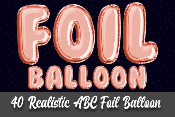 Download Realistic Rose Gold Foil Balloon Clipart - Rose gold foil Collection