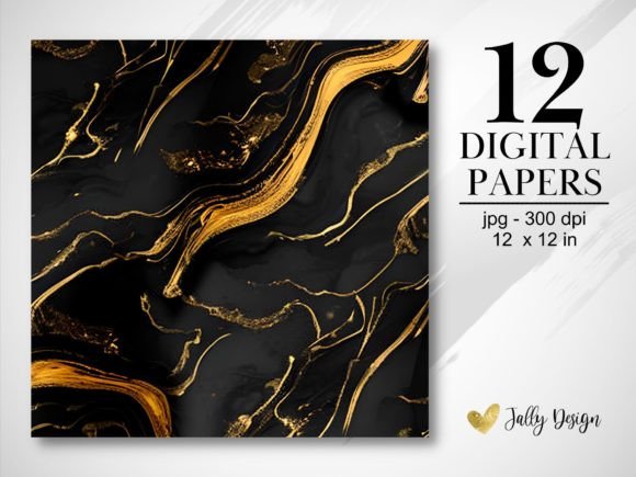 Download Gold and Black Abstract Textures Paper - Premium Resources
