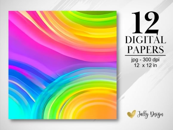 Download Vivid Rainbow Abstract Textures Paper - Premium Resources