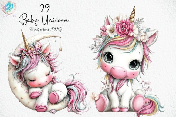 Download Baby Unicorn Clipart PNG - Baby unicorn Collection