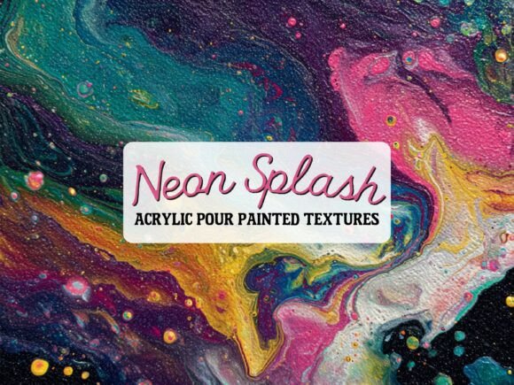 Download Neon Splash Painted Abstract Textures - Abstract textures Collection